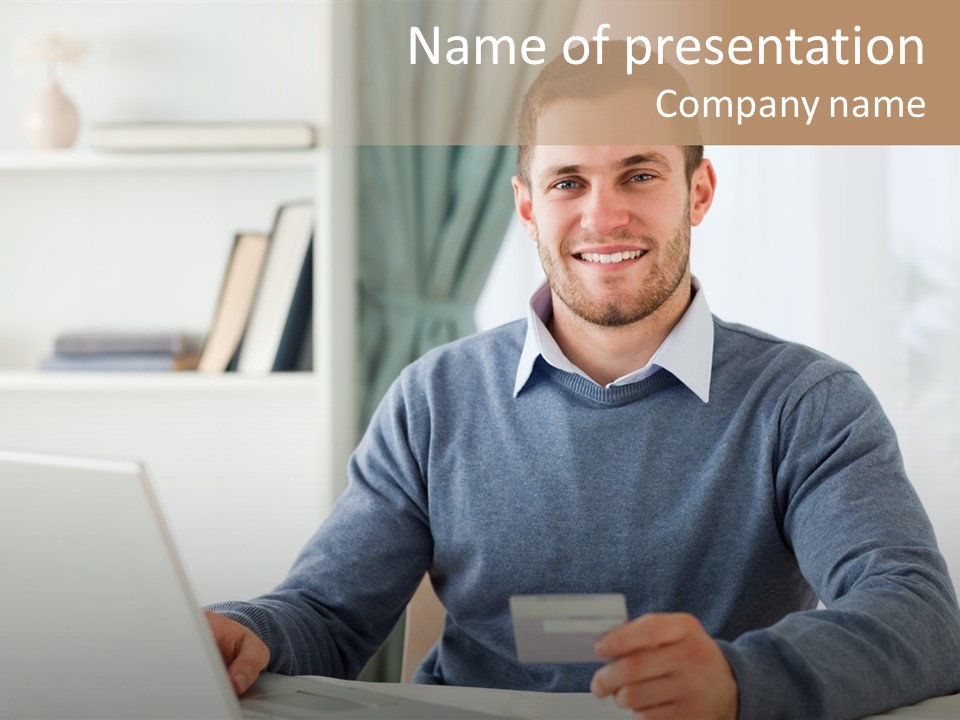 Notebook Ecommerce Business PowerPoint Template