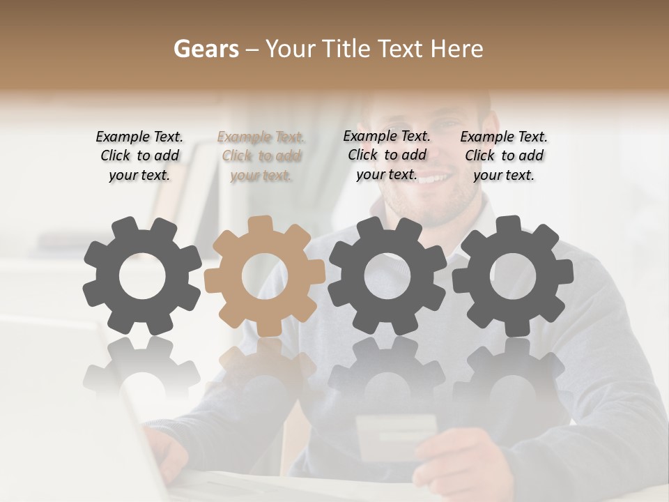 Notebook Ecommerce Business PowerPoint Template