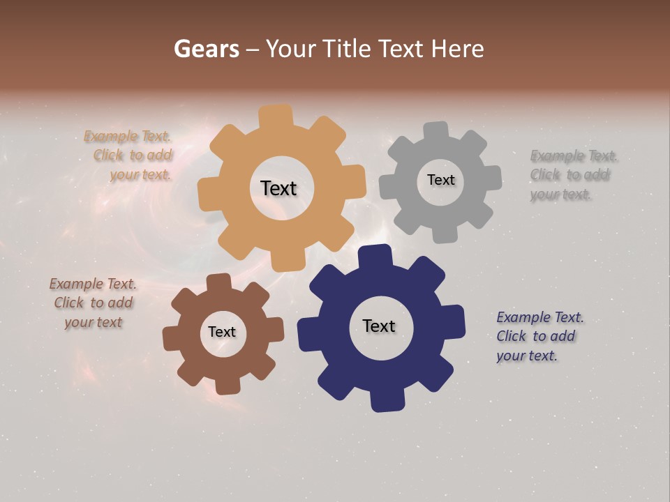 Comet Background Gravity PowerPoint Template