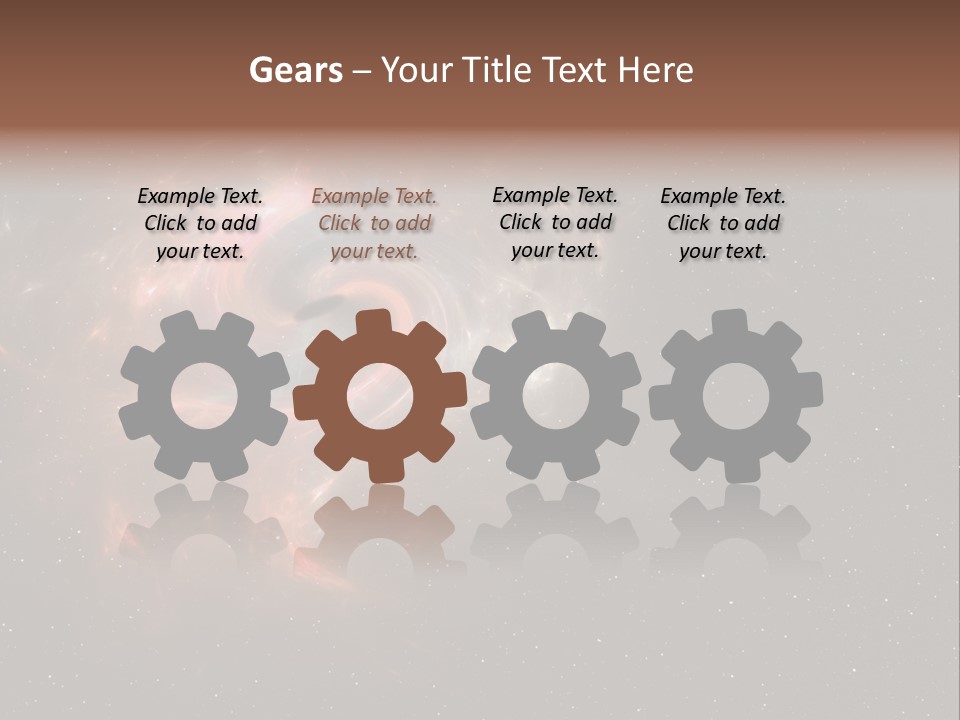 Comet Background Gravity PowerPoint Template