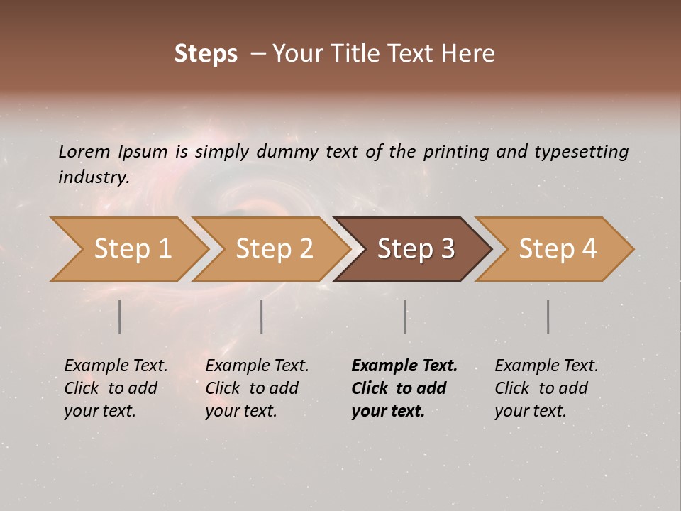 Comet Background Gravity PowerPoint Template