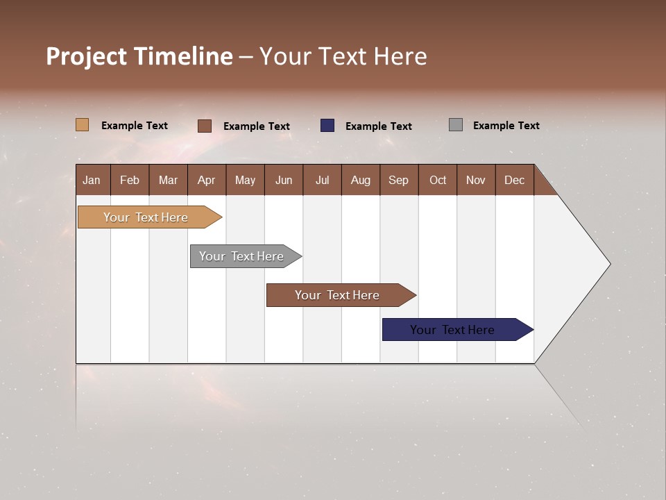 Comet Background Gravity PowerPoint Template