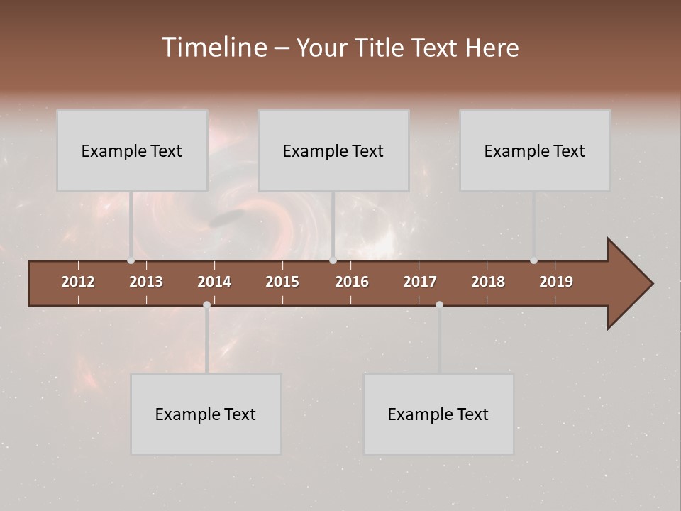 Comet Background Gravity PowerPoint Template