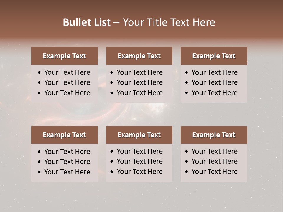 Comet Background Gravity PowerPoint Template