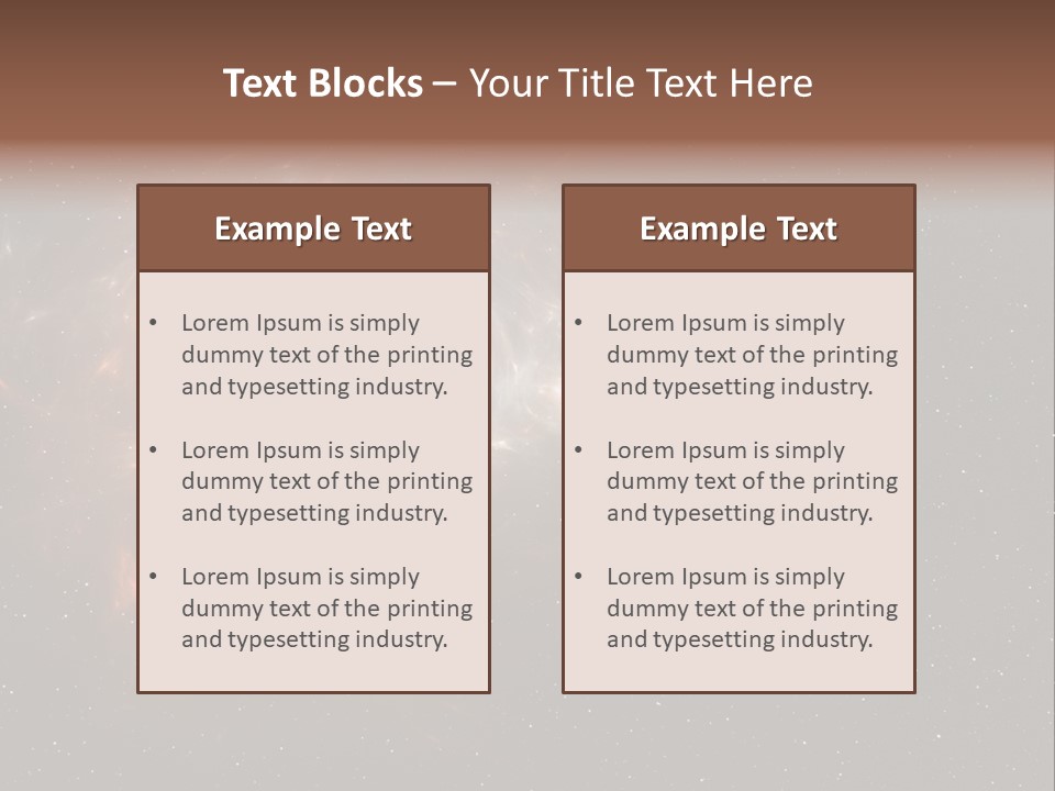 Comet Background Gravity PowerPoint Template