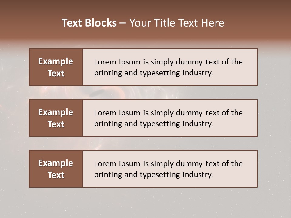 Comet Background Gravity PowerPoint Template