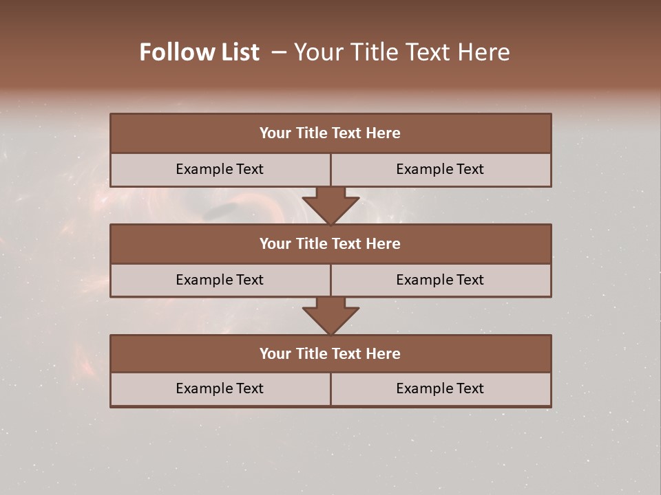Comet Background Gravity PowerPoint Template