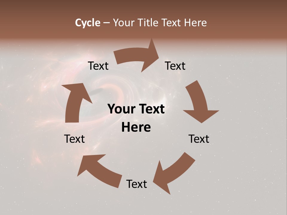 Comet Background Gravity PowerPoint Template