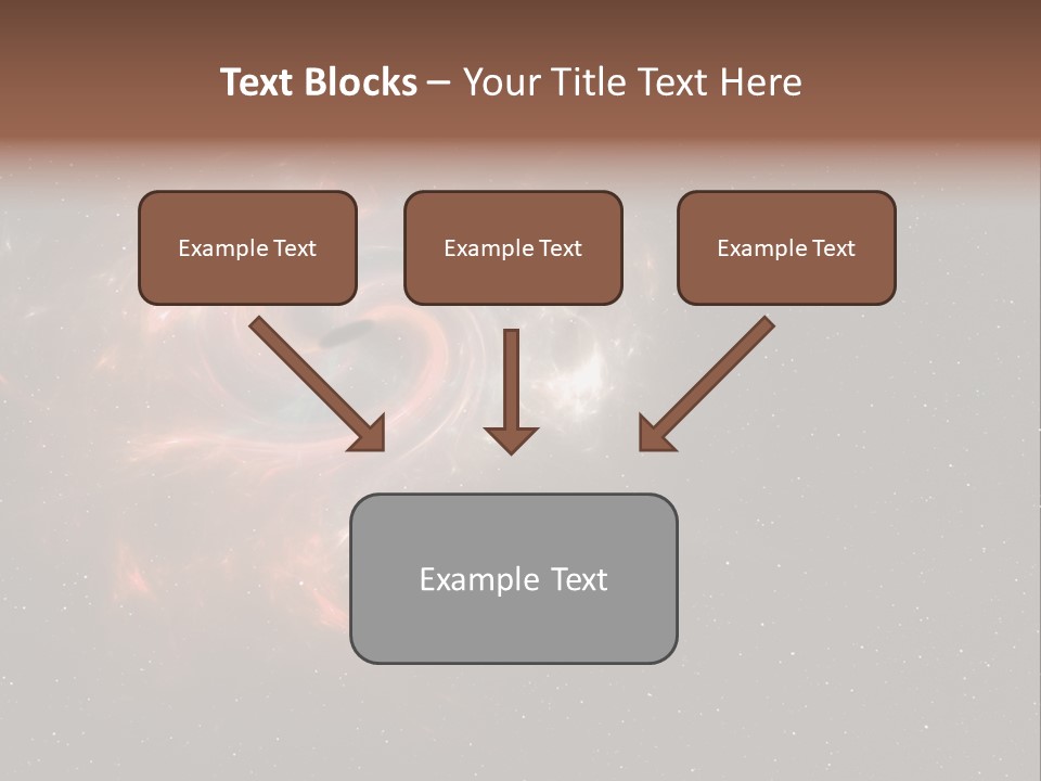 Comet Background Gravity PowerPoint Template