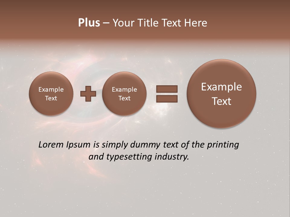 Comet Background Gravity PowerPoint Template