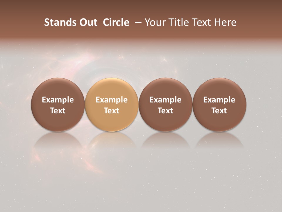 Comet Background Gravity PowerPoint Template