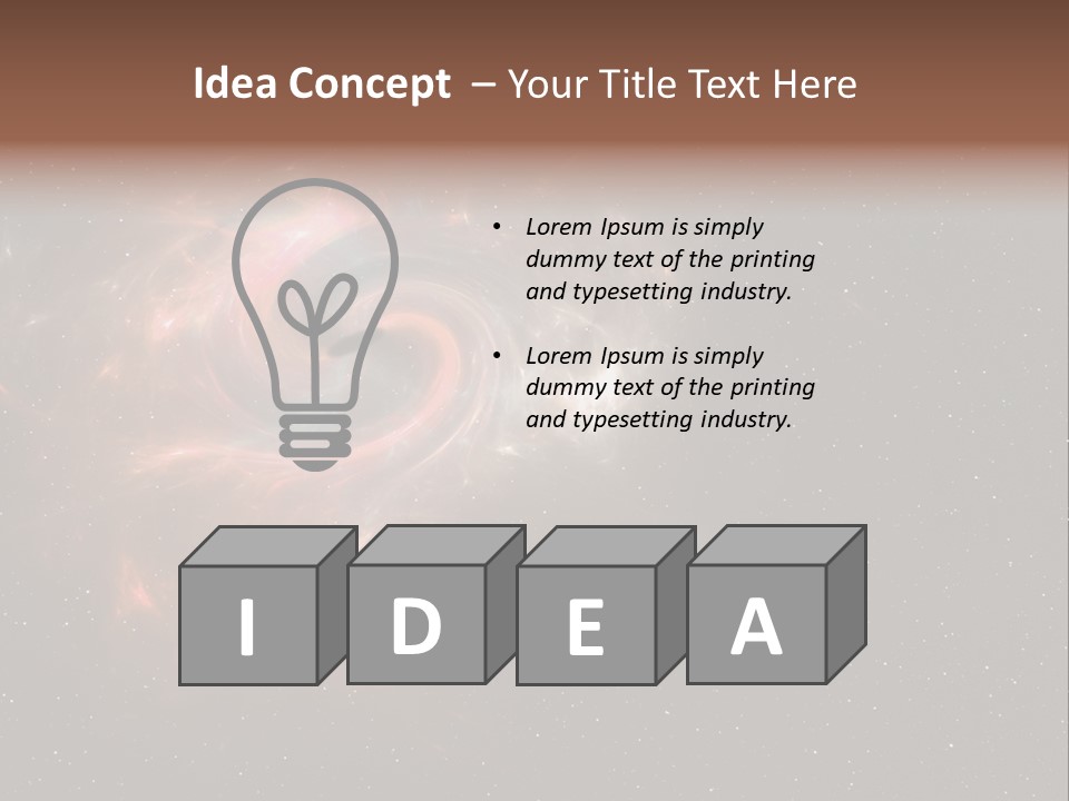 Comet Background Gravity PowerPoint Template