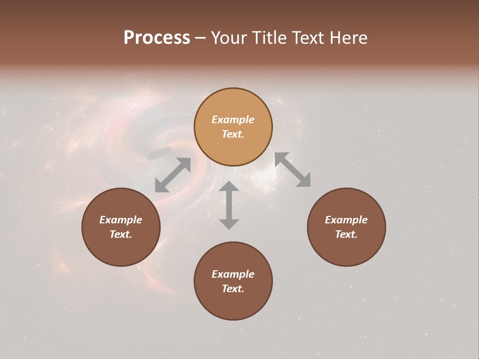 Comet Background Gravity PowerPoint Template