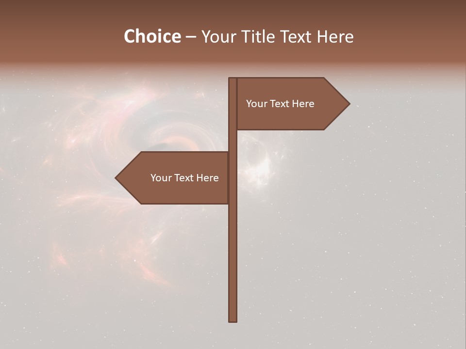 Comet Background Gravity PowerPoint Template