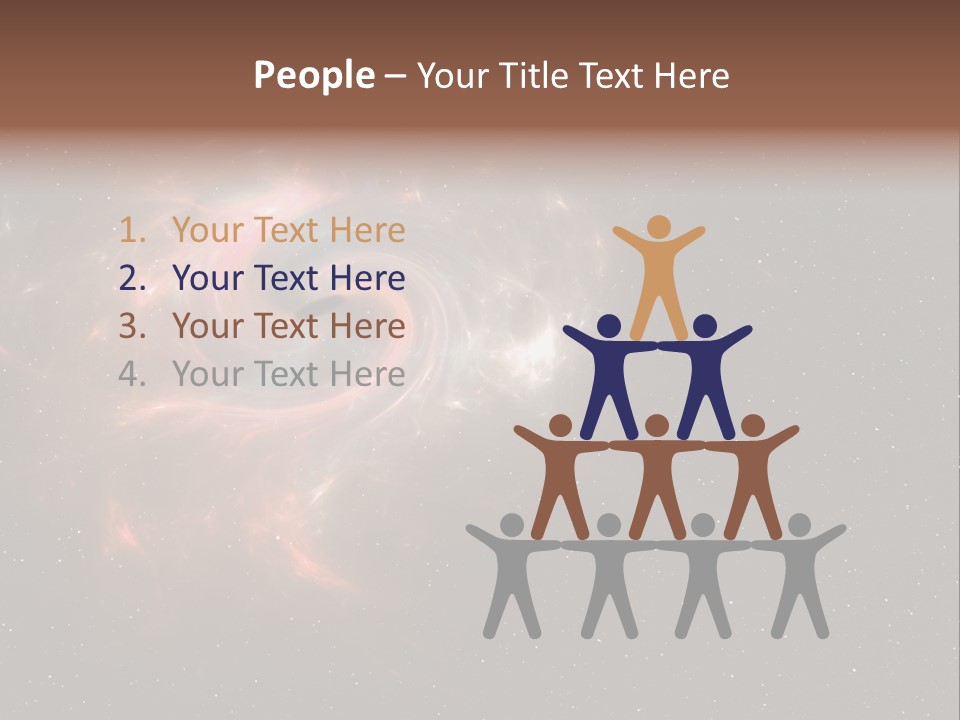 Comet Background Gravity PowerPoint Template