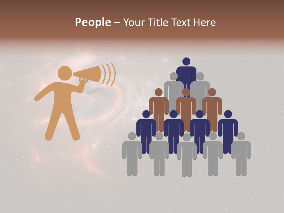 Comet Background Gravity PowerPoint Template