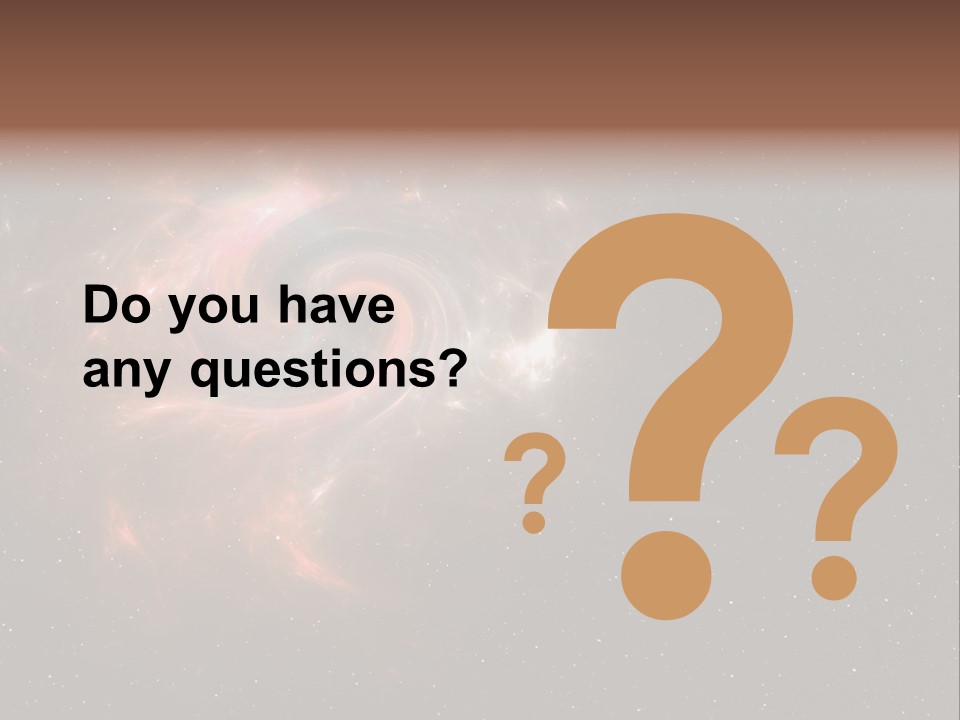 Comet Background Gravity PowerPoint Template