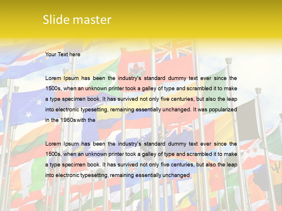 World Patriotism Urban PowerPoint Template