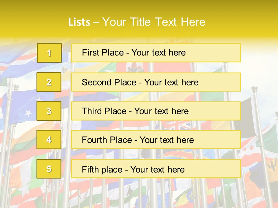 World Patriotism Urban PowerPoint Template