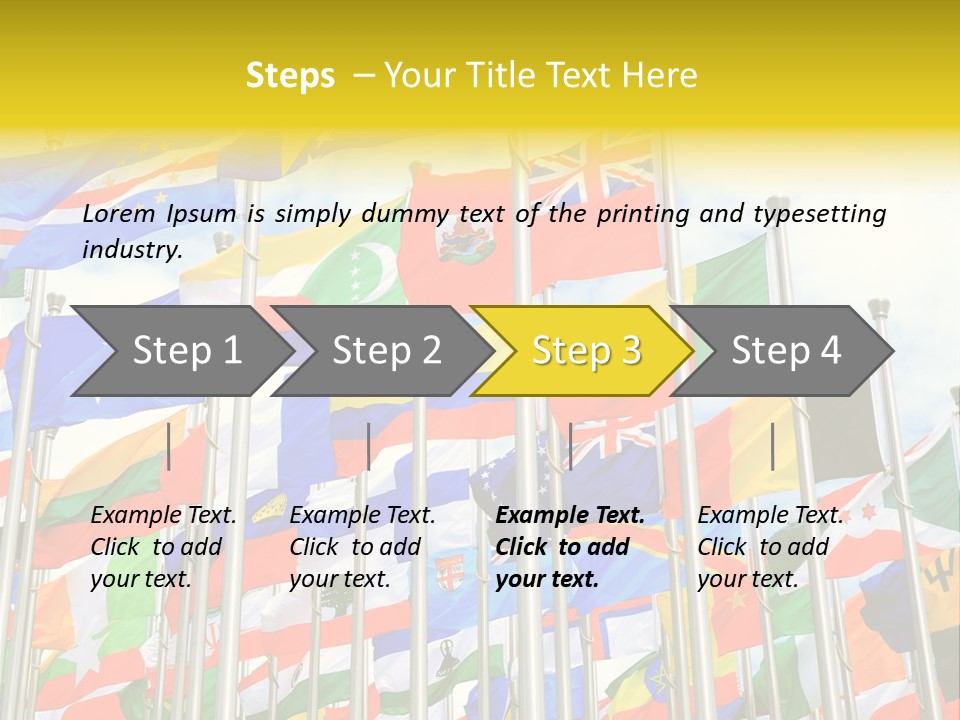 World Patriotism Urban PowerPoint Template