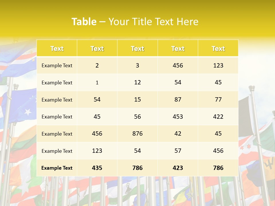 World Patriotism Urban PowerPoint Template