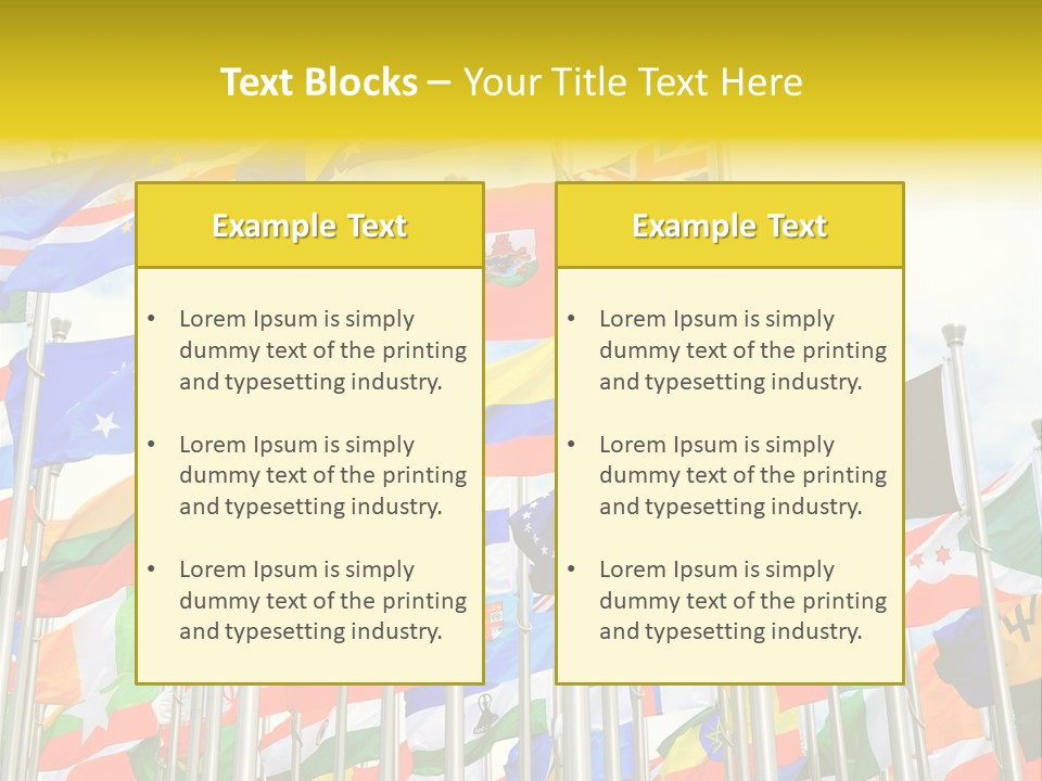 World Patriotism Urban PowerPoint Template
