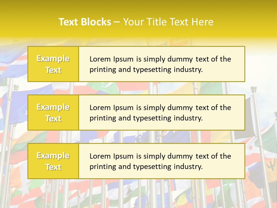 World Patriotism Urban PowerPoint Template