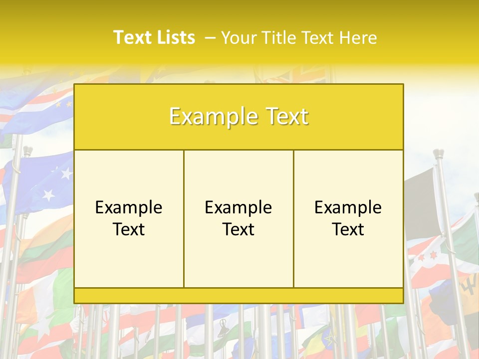 World Patriotism Urban PowerPoint Template