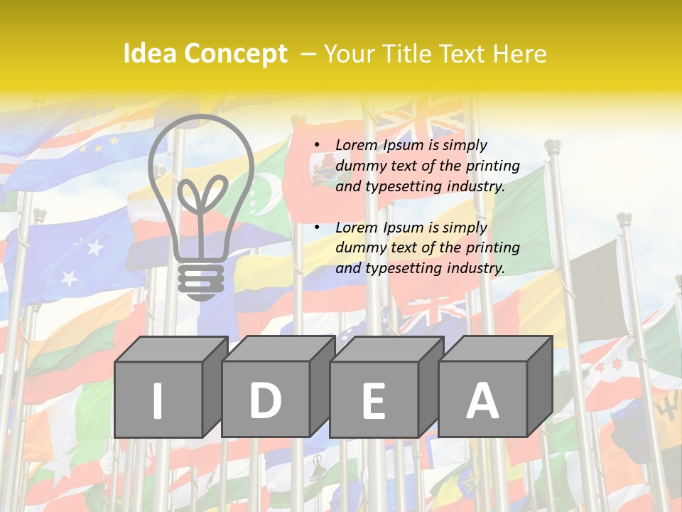 World Patriotism Urban PowerPoint Template