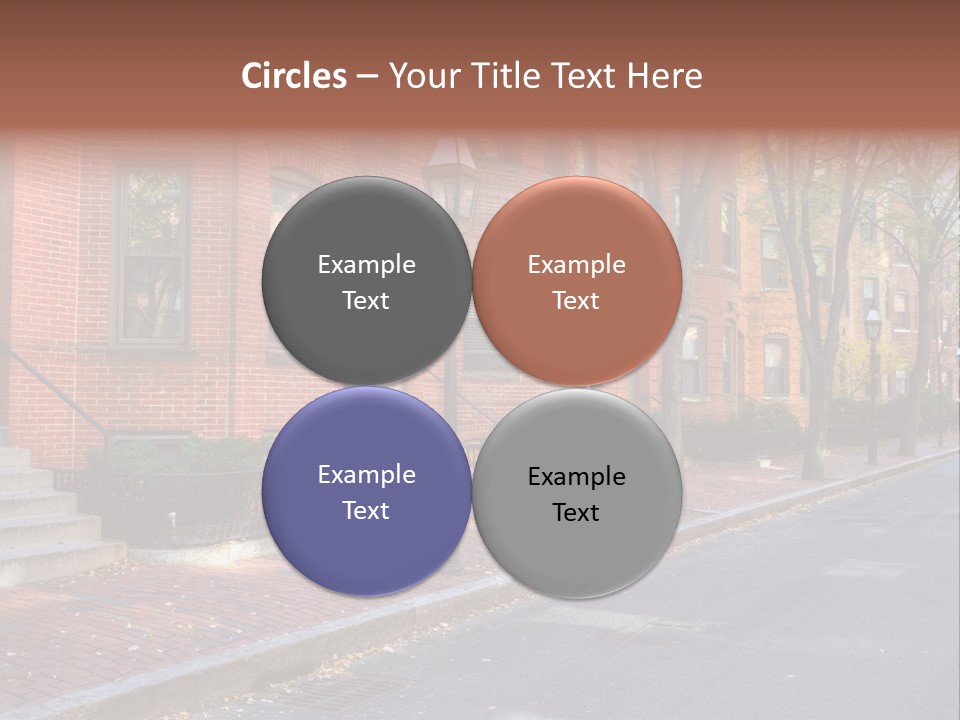 Rowhouse House Lamp PowerPoint Template