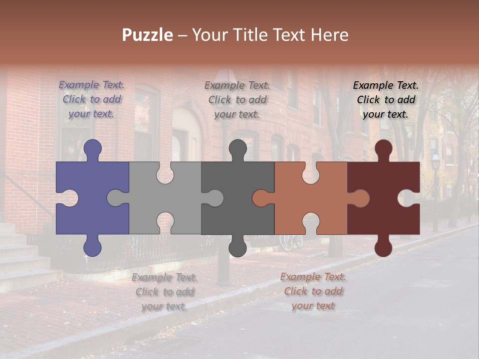 Rowhouse House Lamp PowerPoint Template