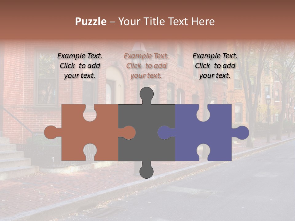 Rowhouse House Lamp PowerPoint Template