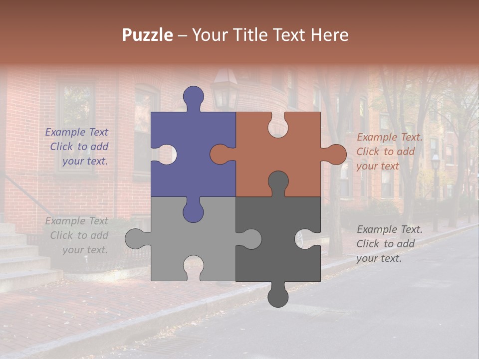 Rowhouse House Lamp PowerPoint Template