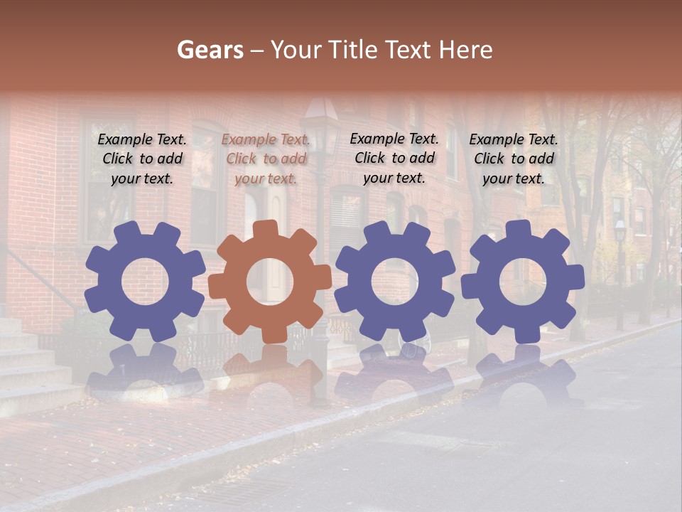 Rowhouse House Lamp PowerPoint Template