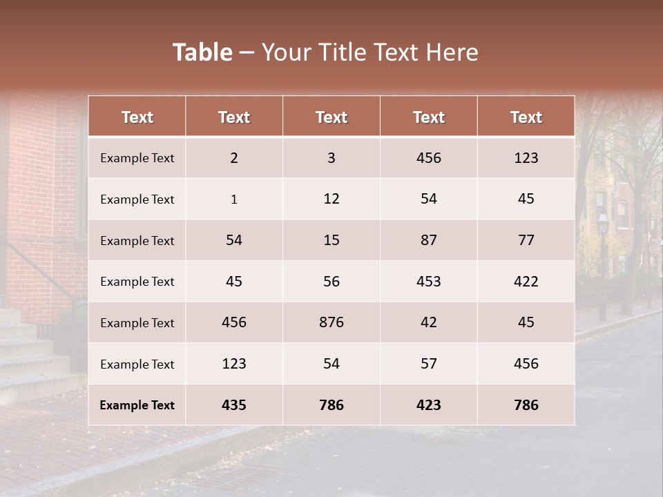Rowhouse House Lamp PowerPoint Template
