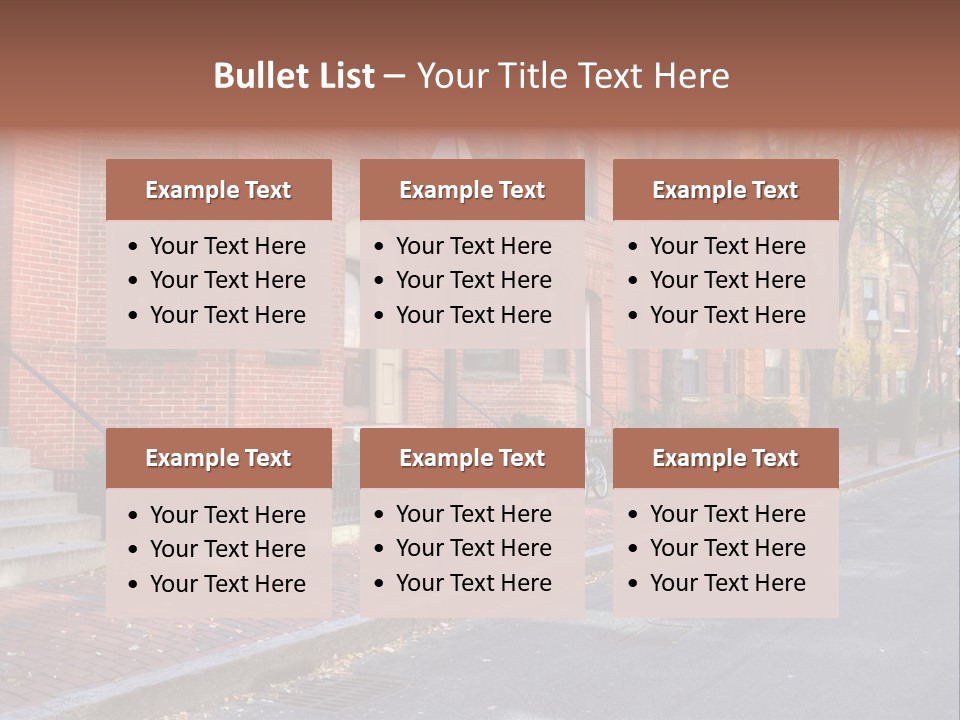 Rowhouse House Lamp PowerPoint Template