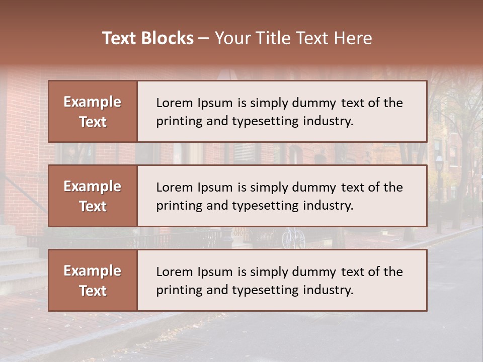 Rowhouse House Lamp PowerPoint Template