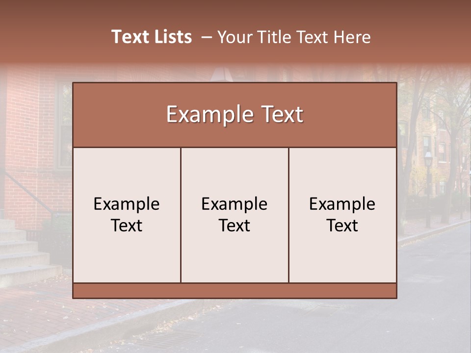 Rowhouse House Lamp PowerPoint Template