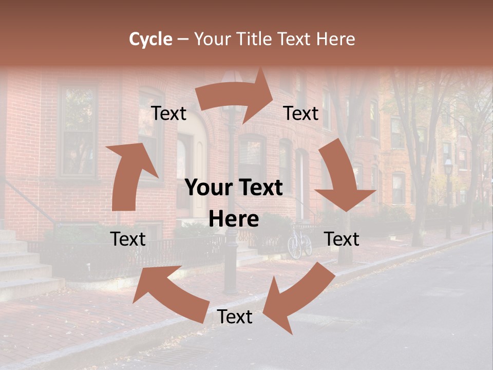 Rowhouse House Lamp PowerPoint Template