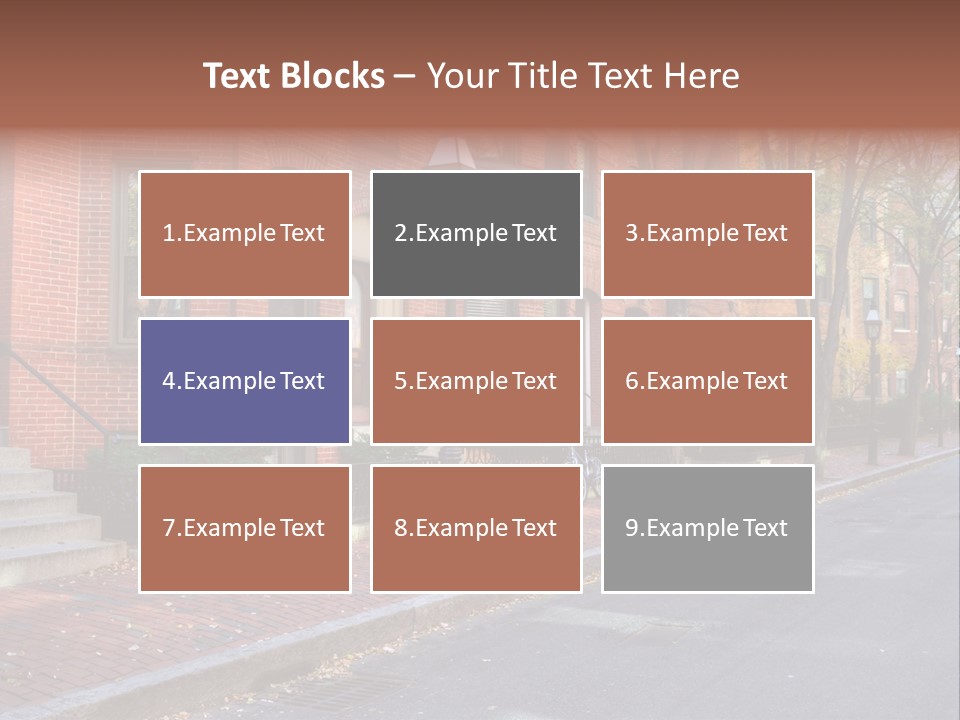 Rowhouse House Lamp PowerPoint Template