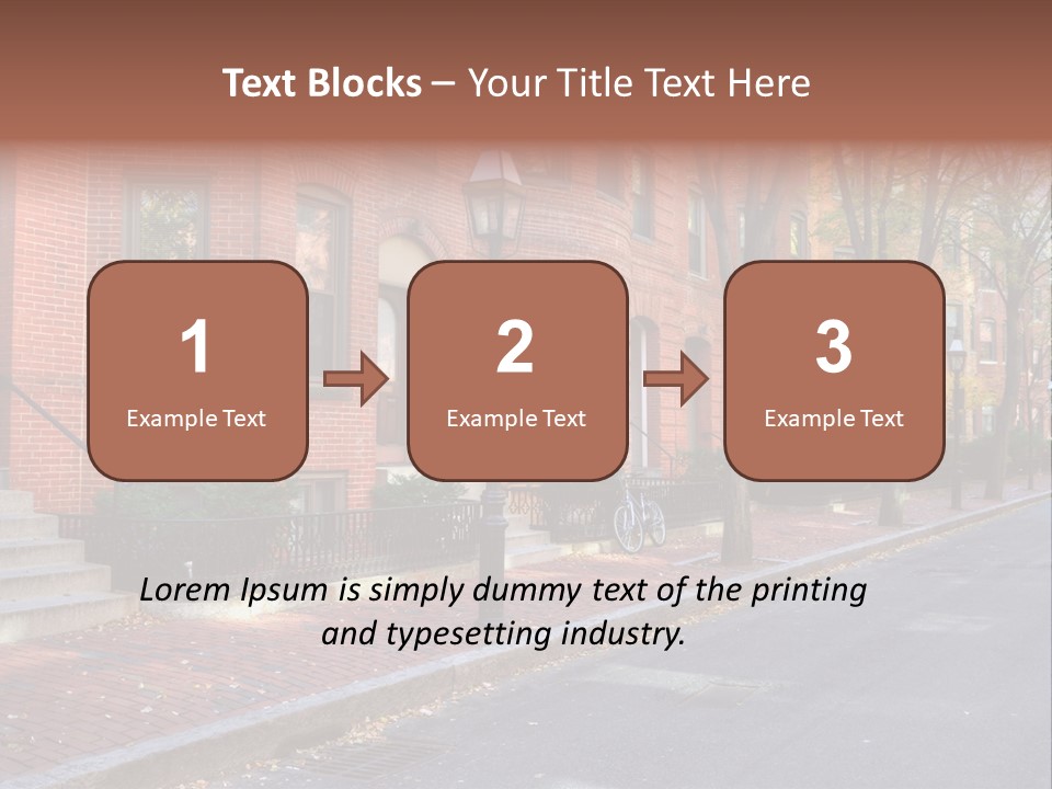 Rowhouse House Lamp PowerPoint Template