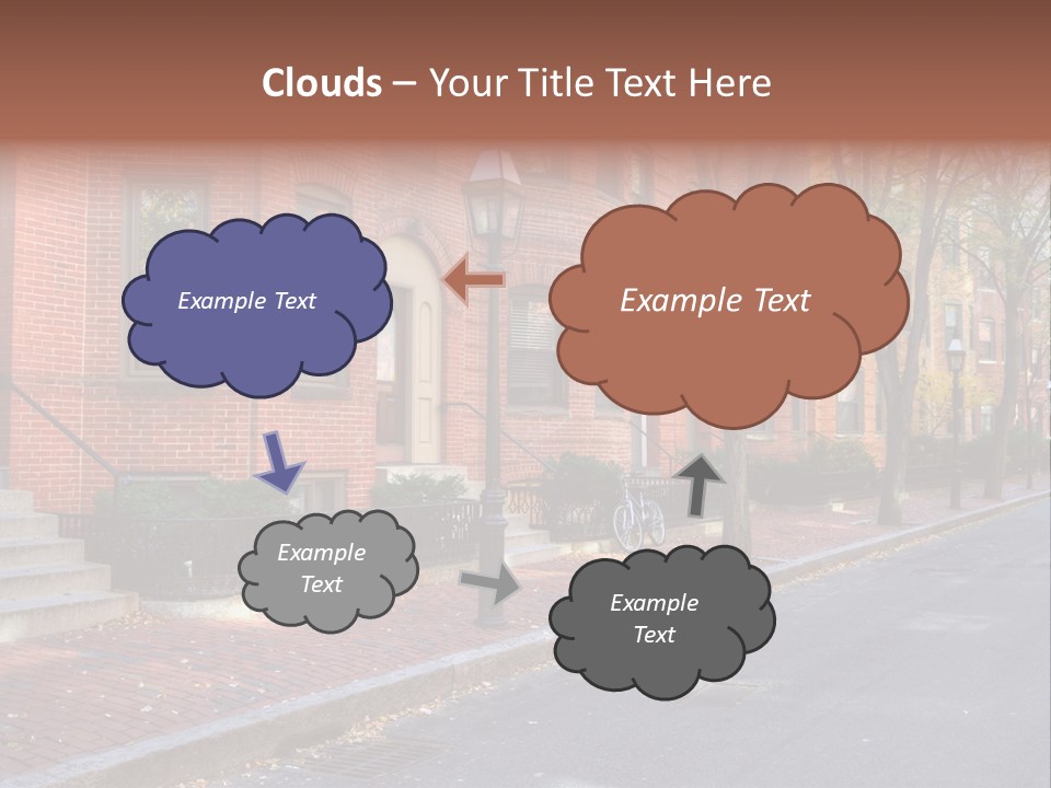 Rowhouse House Lamp PowerPoint Template