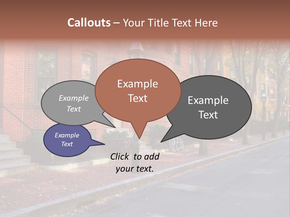 Rowhouse House Lamp PowerPoint Template