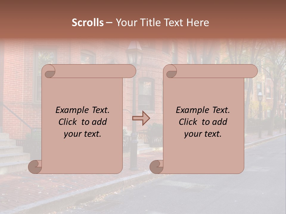 Rowhouse House Lamp PowerPoint Template