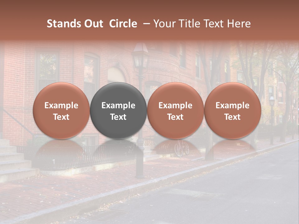 Rowhouse House Lamp PowerPoint Template