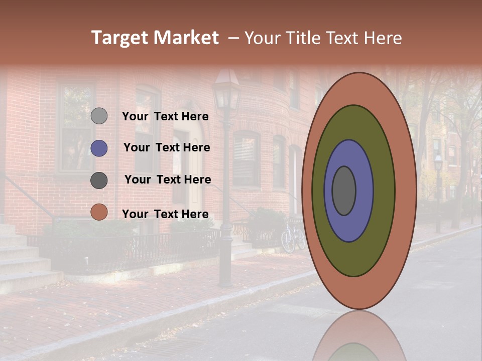 Rowhouse House Lamp PowerPoint Template