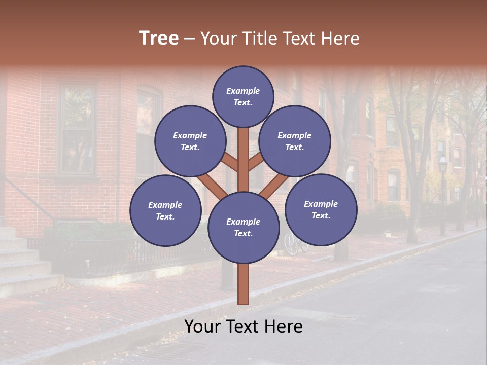 Rowhouse House Lamp PowerPoint Template