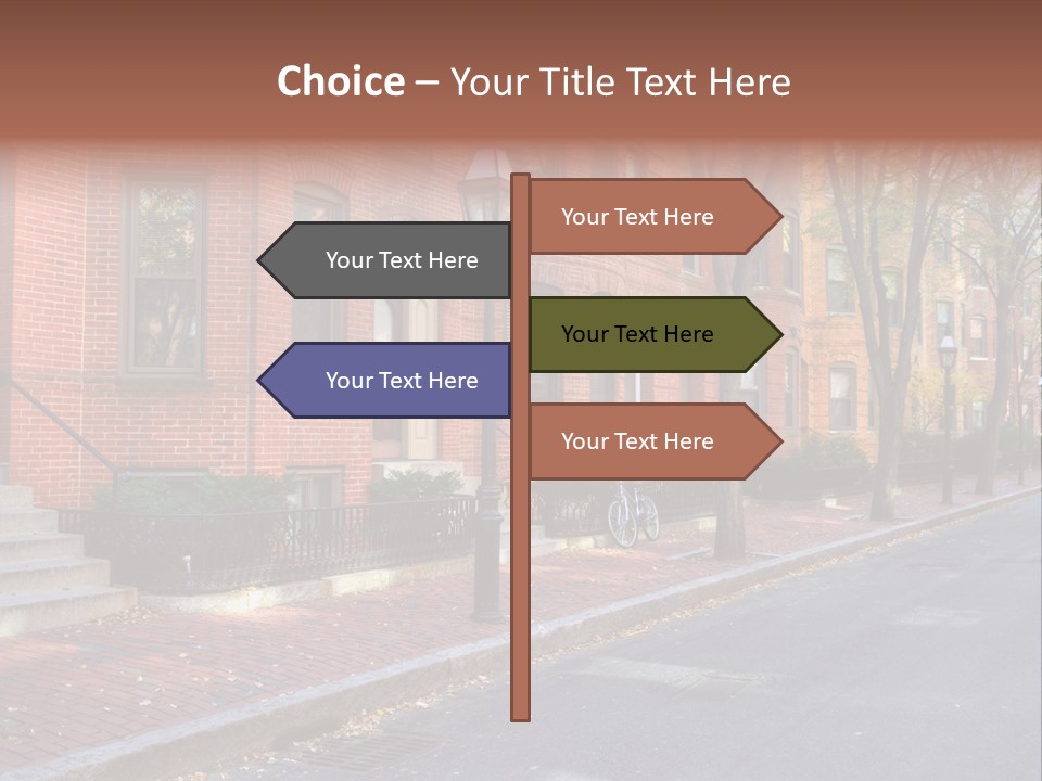 Rowhouse House Lamp PowerPoint Template