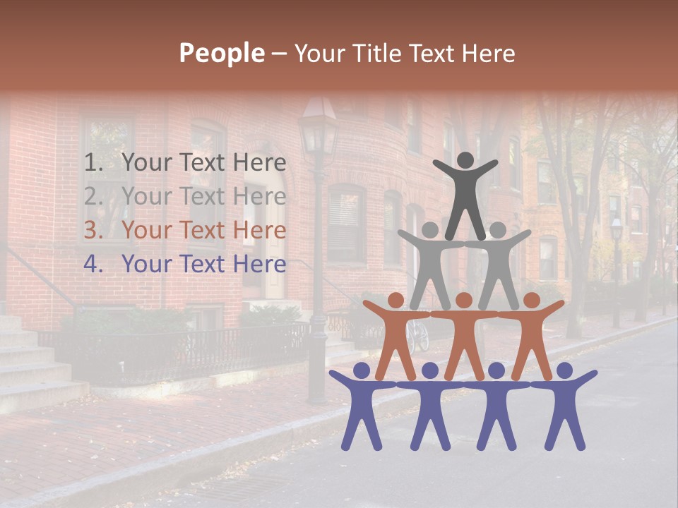 Rowhouse House Lamp PowerPoint Template