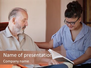 Helping Others Homecare Patient PowerPoint Template